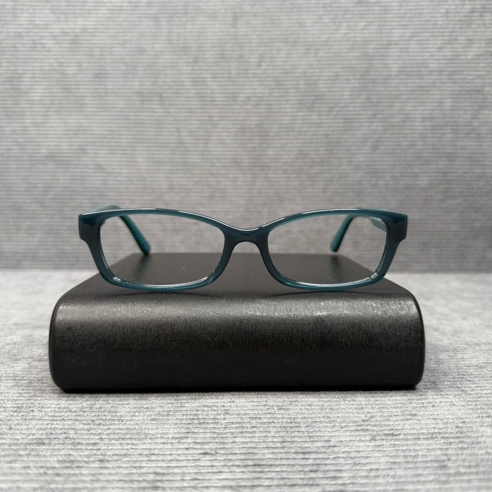 Armani Exchange AX 3017 8120 Teal Blue Rectangular Y2K Eyeglass Frames 52-16-135